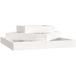 Vidaxl - Jardinière Blanc 83x83x27 cm Bois massif de pin
