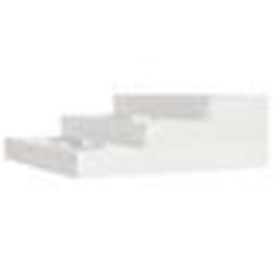 vidaXL Jardinière Blanc 78x78x27 cm Bois massif de pin