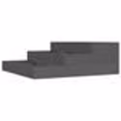 vidaXL Jardinière Gris 78x78x27 cm Bois massif de pin