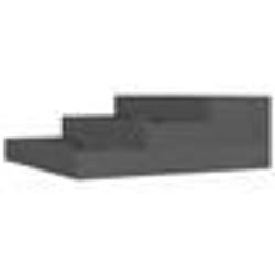 vidaXL Jardinière Gris 78x78x27 cm Bois massif de pin