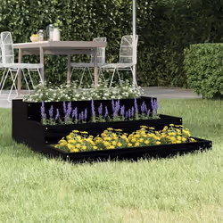 Cette jardinière en bois est un choix idéal pour cultiver une variété de fleurs ou de plantes. Bois de pin massif : le bois d ...