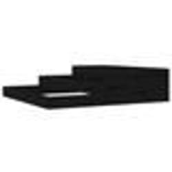vidaXL Jardinière Noir 107x107x27 cm Bois massif de pin