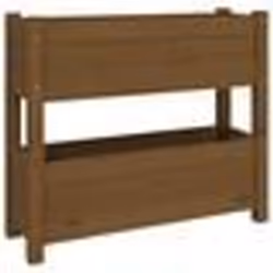 vidaXL Jardinière Marron miel 77x25x66 cm Bois massif de pin