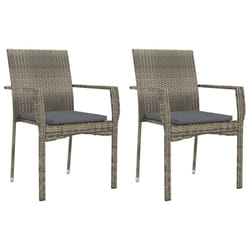 VidaXL 319882 chaise d'extérieur Terrace Siège rembourré Polyuréthane, Acier Gris