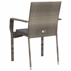 VidaXL 319882 chaise d'extérieur Terrace Siège rembourré Polyuréthane, Acier Gris - Vue supplémentaire 7