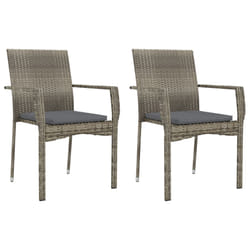 VidaXL 319884 chaise d'extérieur Terrace Siège rembourré Polyuréthane, Acier Gris