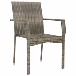 VidaXL 319884 chaise d'extérieur Terrace Siège rembourré Polyuréthane, Acier Gris - Vue supplémentaire 4