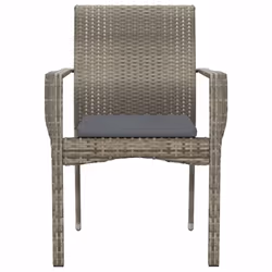 VidaXL 319884 chaise d'extérieur Terrace Siège rembourré Polyuréthane, Acier Gris - Vue supplémentaire 5