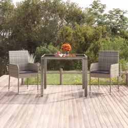 VidaXL 319886 chaise d'extérieur Terrace Siège rembourré Polyuréthane, Acier Gris