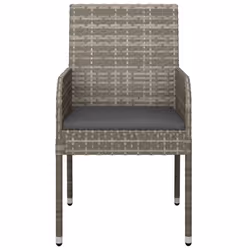 VidaXL 319886 chaise d'extérieur Terrace Siège rembourré Polyuréthane, Acier Gris - Vue supplémentaire 4
