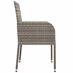VidaXL 319888 chaise d'extérieur Terrace Siège rembourré Polyuréthane, Acier Gris - Vue supplémentaire 5