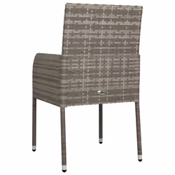 VidaXL 319888 chaise d'extérieur Terrace Siège rembourré Polyuréthane, Acier Gris - Vue supplémentaire 6