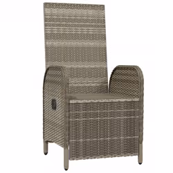 VidaXL 319891 chaise d'extérieur Terrace Siège rembourré Polyuréthane, Acier Gris - Vue supplémentaire 4