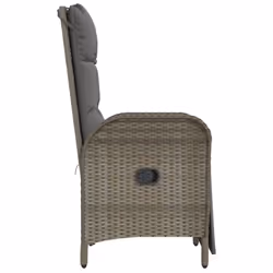 VidaXL 319891 chaise d'extérieur Terrace Siège rembourré Polyuréthane, Acier Gris - Vue supplémentaire 6