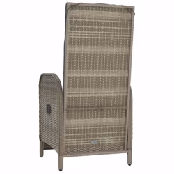 VidaXL 319891 chaise d'extérieur Terrace Siège rembourré Polyuréthane, Acier Gris - Vue supplémentaire 7