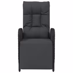 VidaXL 319892 chaise d'extérieur Terrace Siège rembourré Polyuréthane, Acier Noir - Vue supplémentaire 5