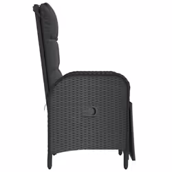 VidaXL 319892 chaise d'extérieur Terrace Siège rembourré Polyuréthane, Acier Noir - Vue supplémentaire 6