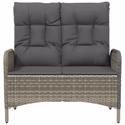 VidaXL 319893 banc de jardin Rotin, Acier