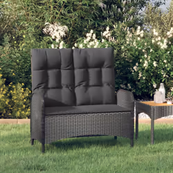 VidaXL 319894 banc de jardin Rotin, Acier