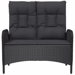 VidaXL 319894 banc de jardin Rotin, Acier