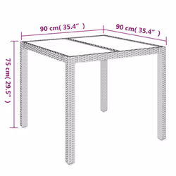 VidaXL 319895 table de jardin Noir - Vue supplémentaire 7