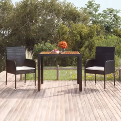 Cette table de jardin avec dessus en bois, conçue avec des lignes épurées et simples, est un excellent choix pour votre jardi ...