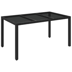 VidaXL 319899 table de jardin Noir