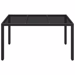 VidaXL 319899 table de jardin Noir