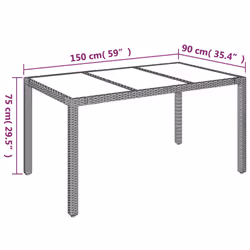 VidaXL 319900 table de jardin - Vue supplémentaire 7