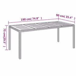 VidaXL 319902 table de jardin - Vue supplémentaire 7
