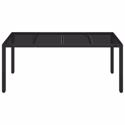 VidaXL 319903 table de jardin Noir