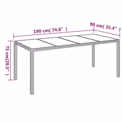 VidaXL 319904 table de jardin - Vue supplémentaire 7