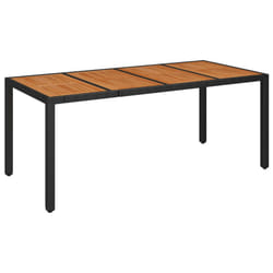 VidaXL 319905 table de jardin Noir