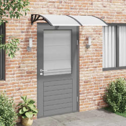 vidaXL Auvent de porte Noir 150x100 cm Polycarbonate