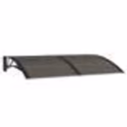 vidaXL Auvent de porte Noir 150x100 cm Polycarbonate