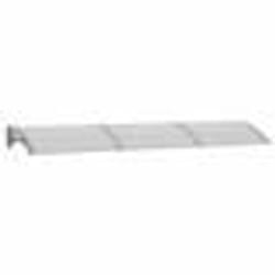 vidaXL Auvent de porte Gris 300x75 cm Polycarbonate