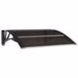 vidaXL Auvent de porte Noir 80x75 cm Polycarbonate