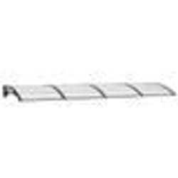 vidaXL Auvent de porte Noir 350x100 cm Polycarbonate