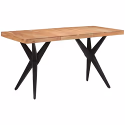 Profitez chaque jour d'un repas parfait en famille ou entre amis autour de cette table de salle à manger de style industriel  ...