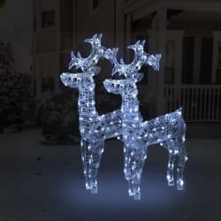 vidaXL Rennes de Noël LED 100 cm
