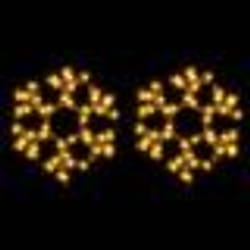vidaXL Flocon de neige de Noël avec LED 2 pcs Blanc chaud 27x27 cm