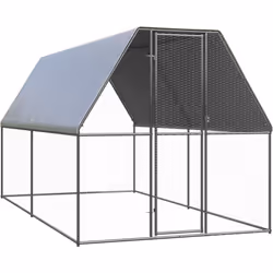 Cette cage pour poulets, en acier galvanisé, peut garder vos poulets, poules, canards et autres petits animaux à l'aise et en ...