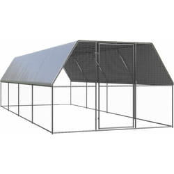Vidaxl - Cage gabante gabante en acier galvanisé recouvert de différentes tailles taille : 3 x 8 x 2 m