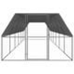 vidaXL Poulailler d'extérieur 3x12x2 m Acier galvanisé