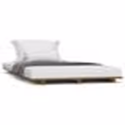 vidaXL Cadre de lit sans matelas marron miel 90x200 cm bois pin massif - 90 x 200 cm