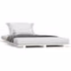 vidaXL Cadre de lit sans matelas blanc 100x200 cm bois de pin massif - 100 x 200 cm