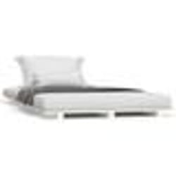 vidaXL Cadre de lit sans matelas blanc 100x200 cm bois de pin massif - 100 x 200 cm