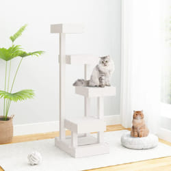 Vidaxl - Arbre à chat Blanc 45,5x49x103 cm Bois de pin massif