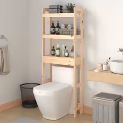 Maximisez l'espace dans votre salle de bain tout en ajoutant des looks élégants avec cette étagère de toilette en bois ! Bois ...