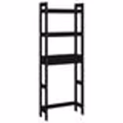 vidaXL Étagère de toilette Noir 63x26x171 cm Bois de pin massif